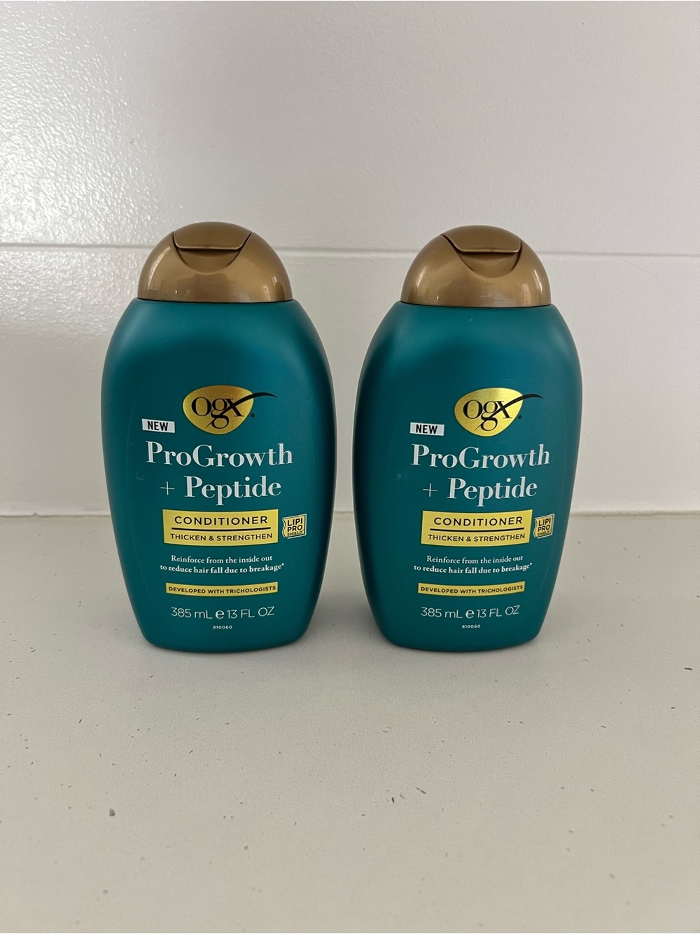 OGX ProGrowth + Peptide Conditioner 13 oz Bundle of 2 New Thickening Strengtheng